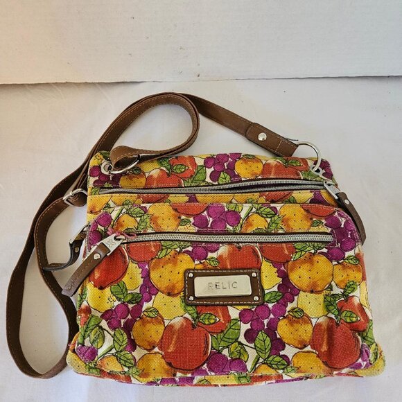 Relic crossbody bag in a colorful fruit print - Picture 1 of 4